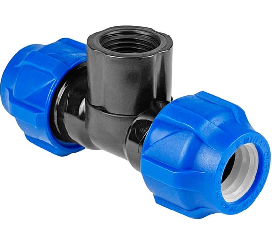 Изображение товара Компрессионный тройник переходной Millennium ПНД 110-3" с внутренней резьбой PFTF11075