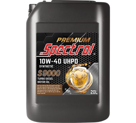 Изображение товара Масло моторное дизельное синтетическое Spectrol PREMIUM S9000 UHPD 10W-40 20 л 98891