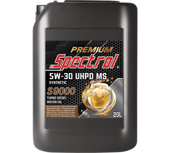 Изображение товара Масло моторное дизельное синтетическое Spectrol PREMIUM S9000 UHPD MS 5W-30 20 л 98887