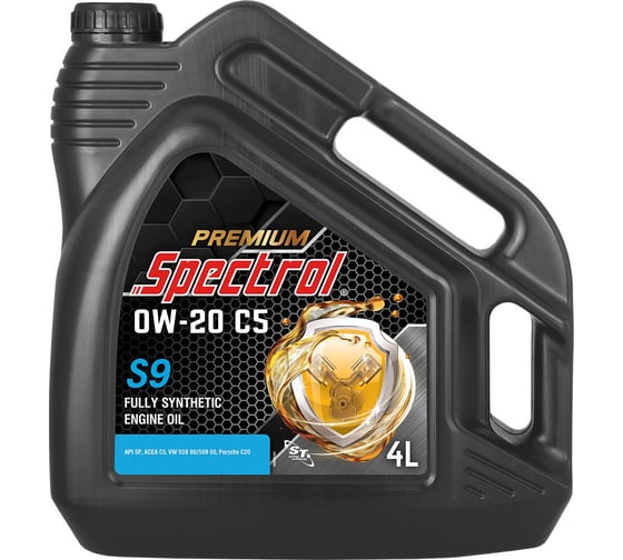 Изображение товара Масло моторное синтетическое Spectrol PREMIUM S9 0W-20 C5 4л 98823