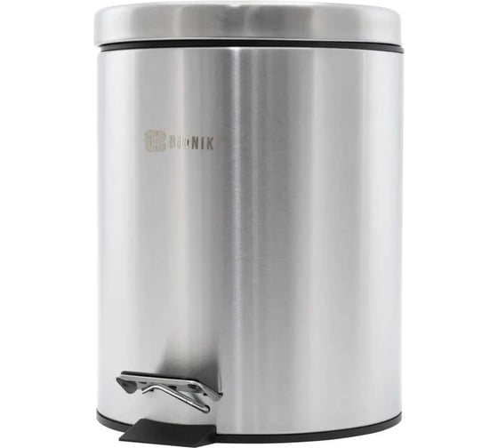 Изображение товара Ведро для мусора BIONIK нержавеющая сталь, 5 л BK5001