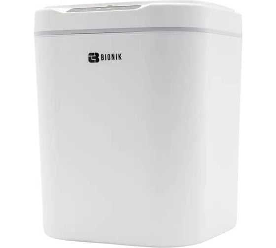 Изображение товара Ведро для мусора сенсорное BIONIK цвет белый, 15 л BK6012