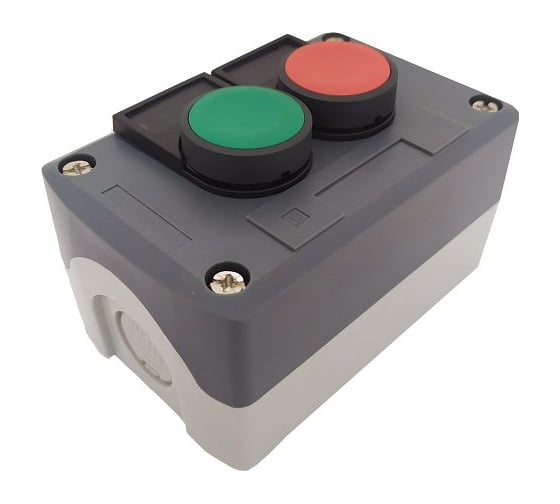 Изображение товара Пульт Briswik ПКУ21Е-121-65 УХЛ2 КМЕ4610зел START КМЕ4601кр STOP без сальников пост кнопочный XALD211H29.BR