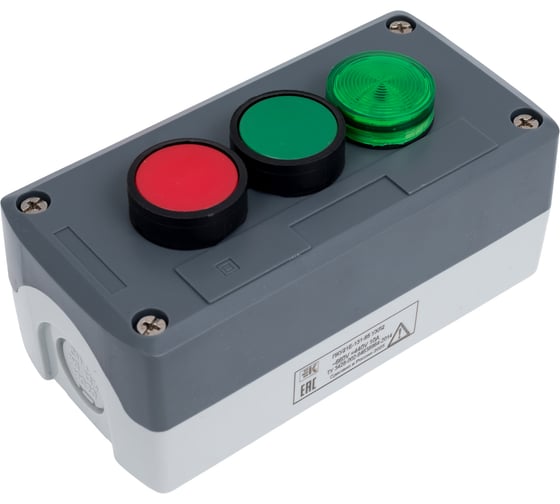 Изображение товара Пульт Briswik ПКУ21Е-131-65 УХЛ2 АД22зел 220В КМЕ4610зел КМЕ4601кр без сальников пост кнопочный XALD304.BR