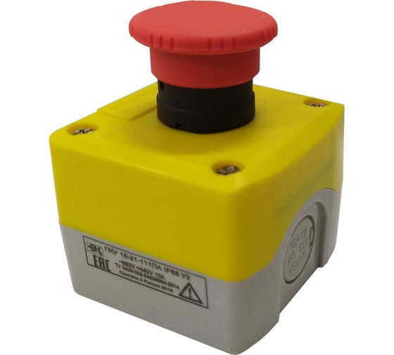 Изображение товара Пульт Briswik ПКУ21ПА-111-65 01 УХЛ2 КМЕ5601кр, без сальников пост кнопочный XALK198.BR