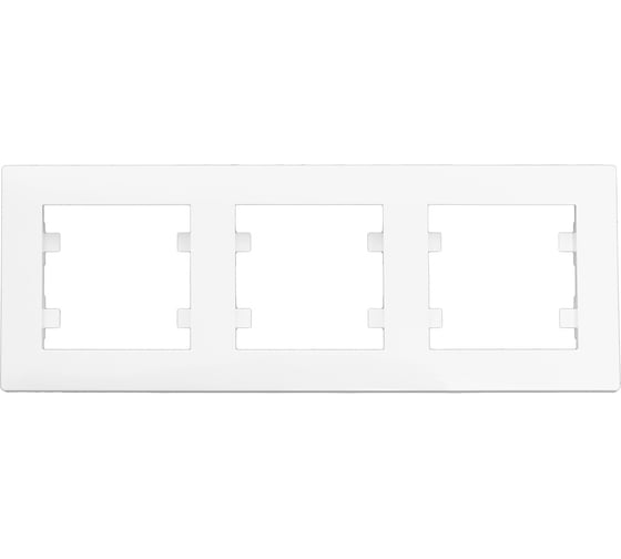 Изображение товара Рамка 3-м MAKEL KAREA RIZZ горизонтальная бел. 88001703