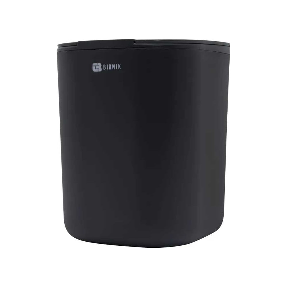 Изображение товара Ведро для мусора сенсорное BIONIK 16 л темно-серое с крышкой и квадратной формой
