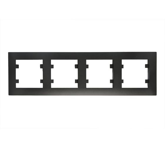Изображение товара Рамка 4-м MAKEL KAREA RIZZ горизонтальная черн. 88054704
