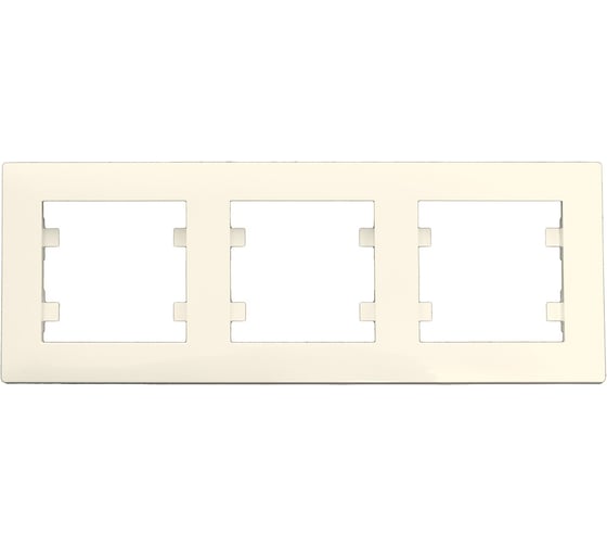 Изображение товара Рамка 3-м MAKEL KAREA RIZZ горизонтальная крем. 88010703