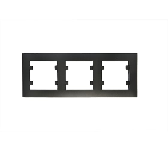 Изображение товара Рамка 3-м MAKEL KAREA RIZZ горизонтальная черн. 88054703