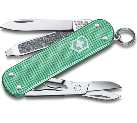 Изображение товара Нож-брелок Victorinox Classic SD Alox Colors Minty Mint 58 мм, 5 функций, мятный 0.6221.221G