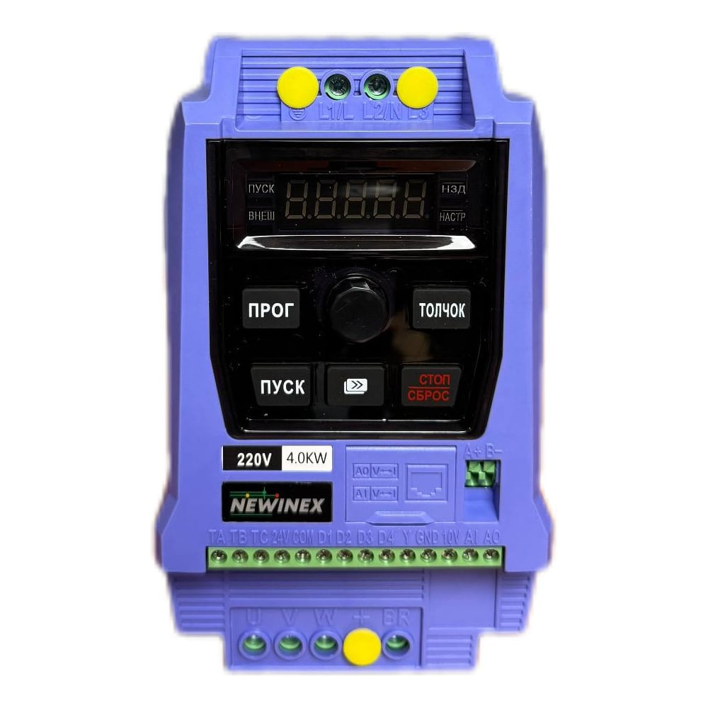 Изображение товара Частотный преобразователь NEWINEX 4кВт DST-4-KM-1 высокое качество скорость регулировка