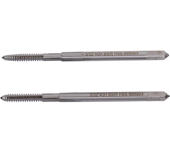 Изображение товара Метчик дюймовый 3/32" 40 ниток машинно-ручной HSS 2шт компл. исп1 Beltools ri.111.406