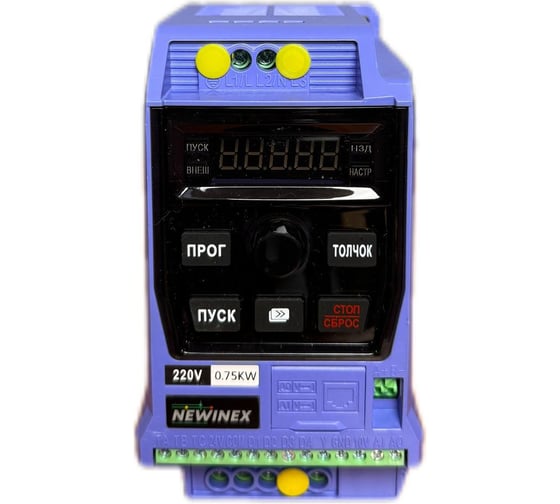 Изображение товара Частотный преобразователь NEWINEX 0,75кВт DST-0,75-KM-1