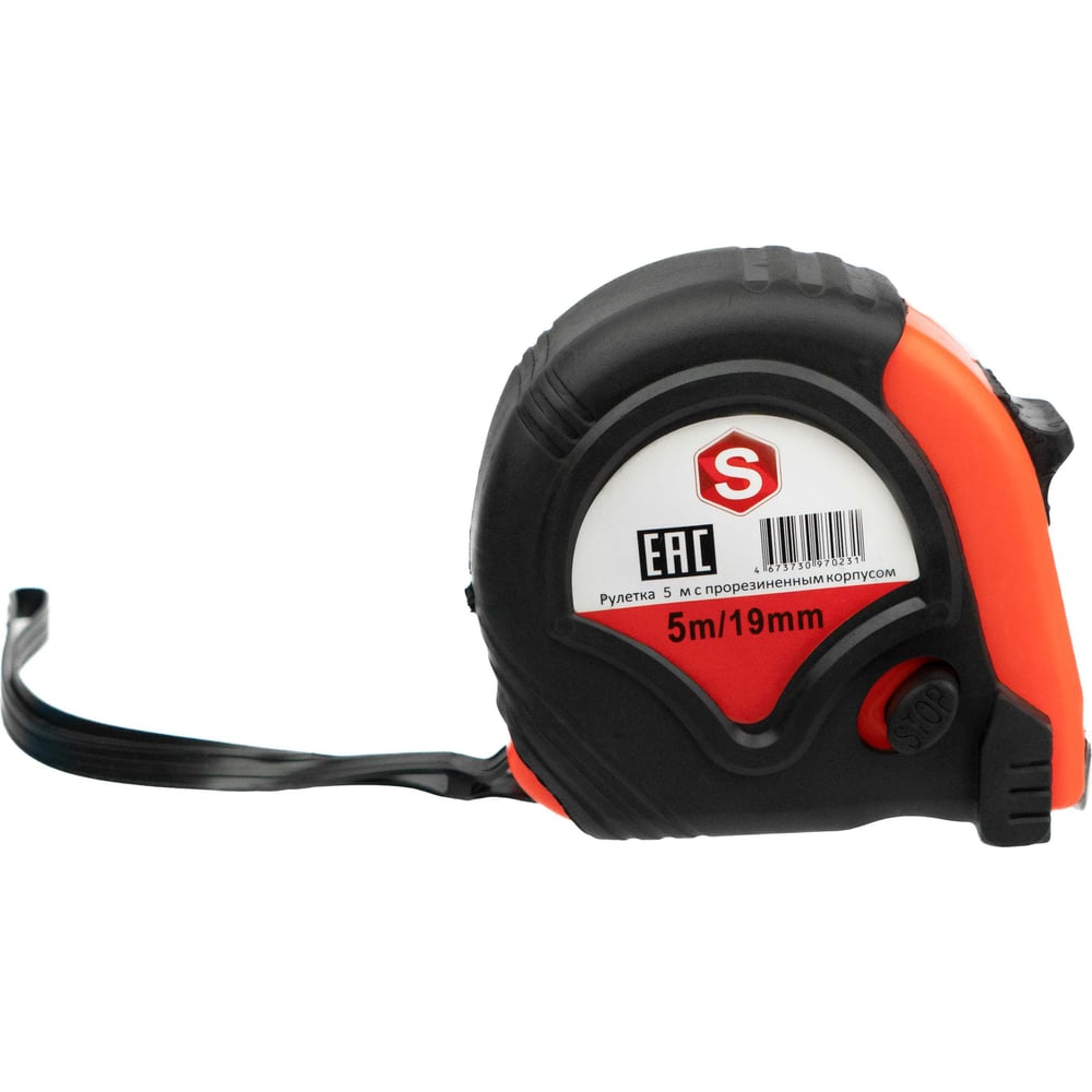 Изображение товара Рулетка SAMGRUPP 5 м с прорезиненным корпусом и клипсой