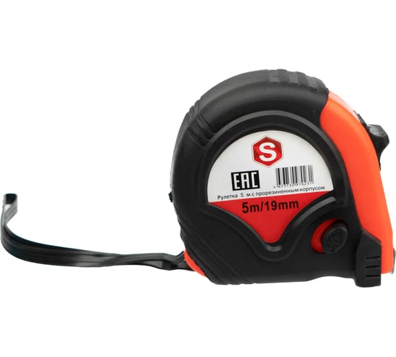 Изображение товара Рулетка SAMGRUPP 5 м, с прорезиненным корпусом, (упаковка 12 шт) SAMC-063000500-12