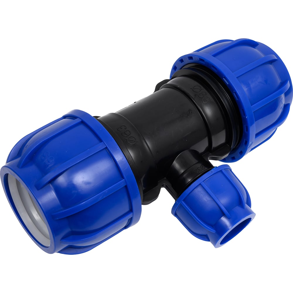 Изображение товара Компрессионный переходной тройник Millennium ПНД 63-32-63 для водопровода