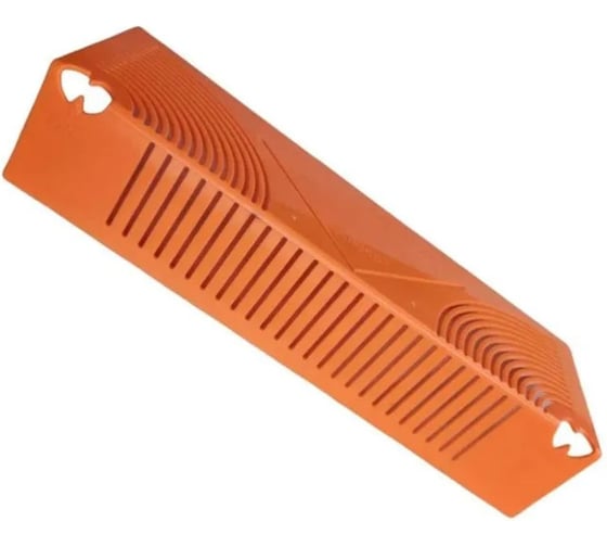 Изображение товара Трафарет-линейка по металлу для создания углов Vitatools 233 мм, пластмассовая trafaret-lineyka-po-metallu-orange-233mm