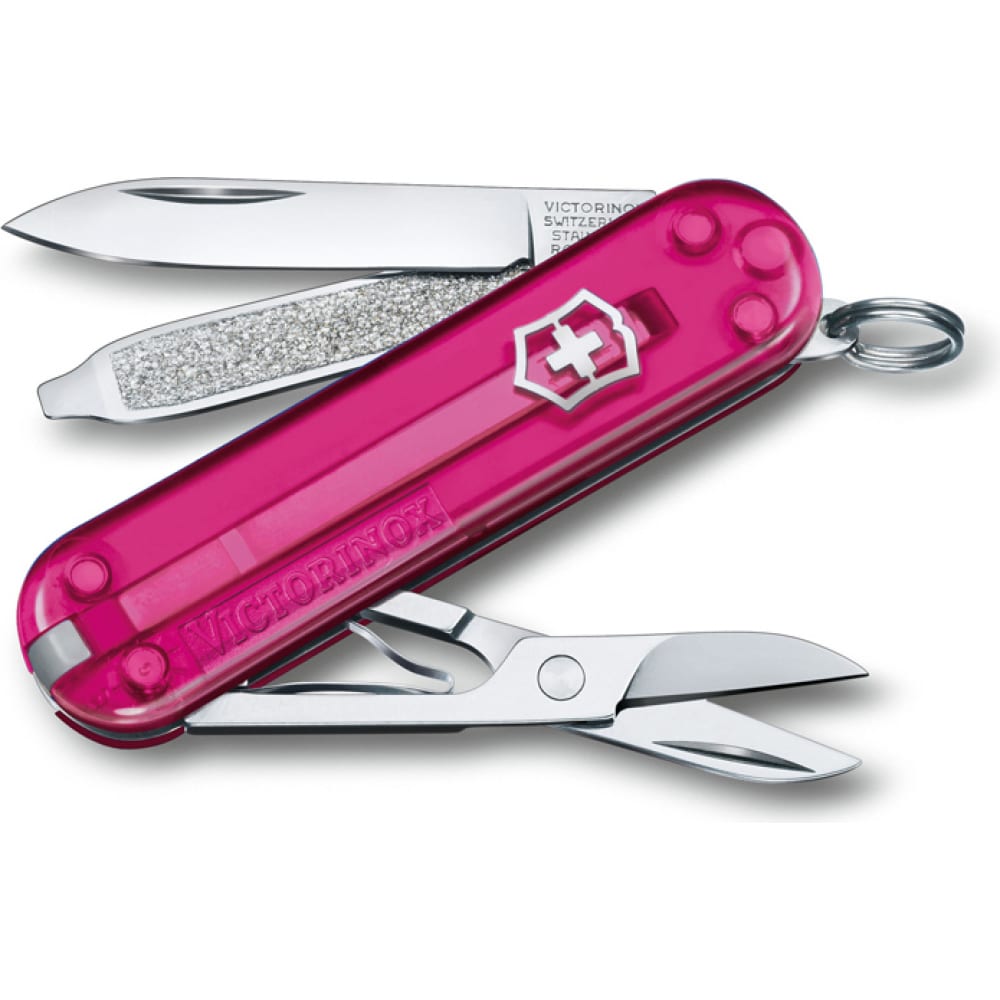 Нож-брелок Victorinox брелок резина шарик свинка с браслетом и карабином розовый 4х6 5х5 5 см