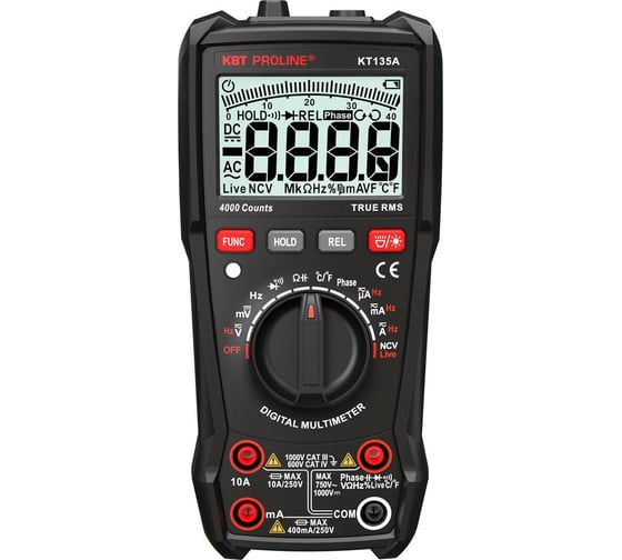 Изображение товара Мультиметр цифровой КВТ PROLINE KT 135А 101562