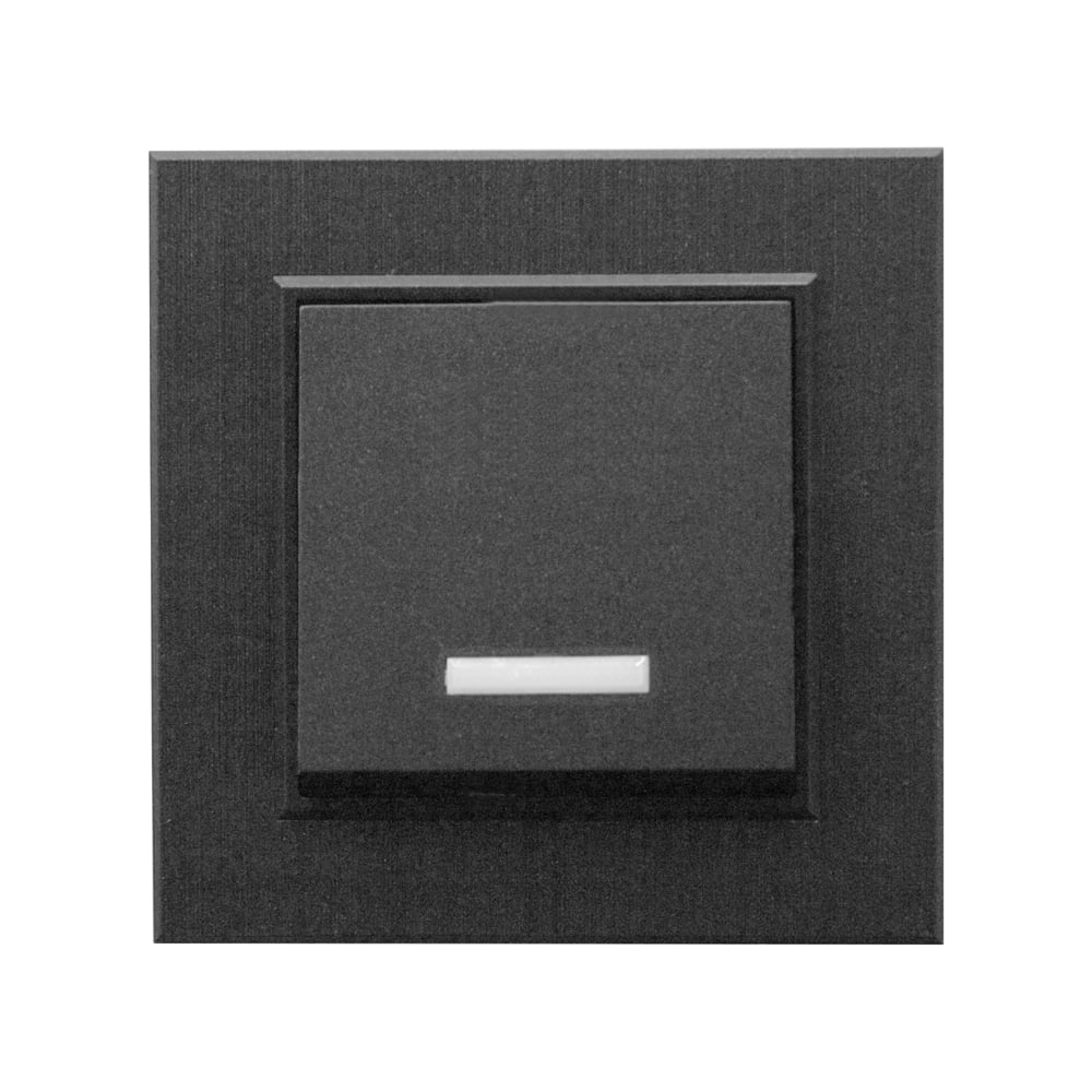 Изображение товара Выключатель MAKEL 1-клавишный IP20 для освещения черный 10А