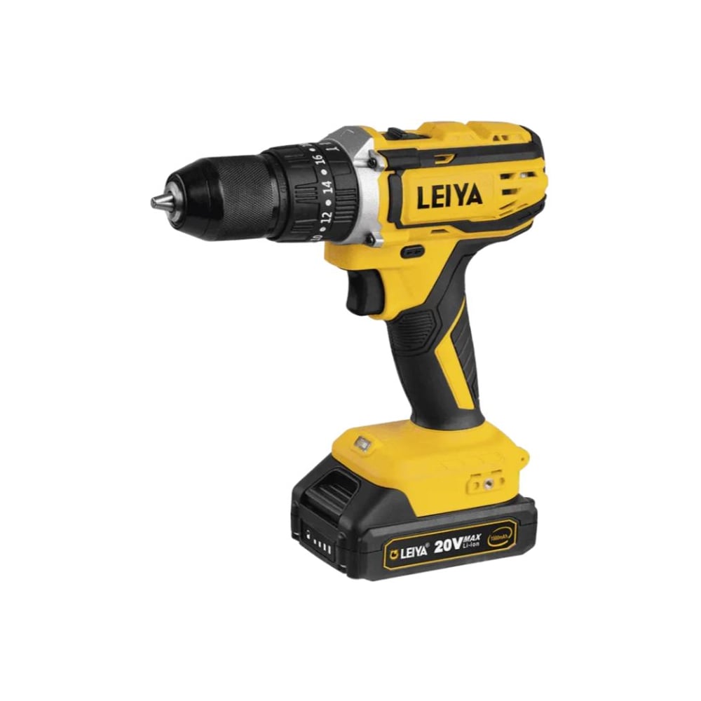 Изображение товара Аккумуляторный шуруповерт LEIYA LY-D86351120 35 Нм, 20 В, профессиональный