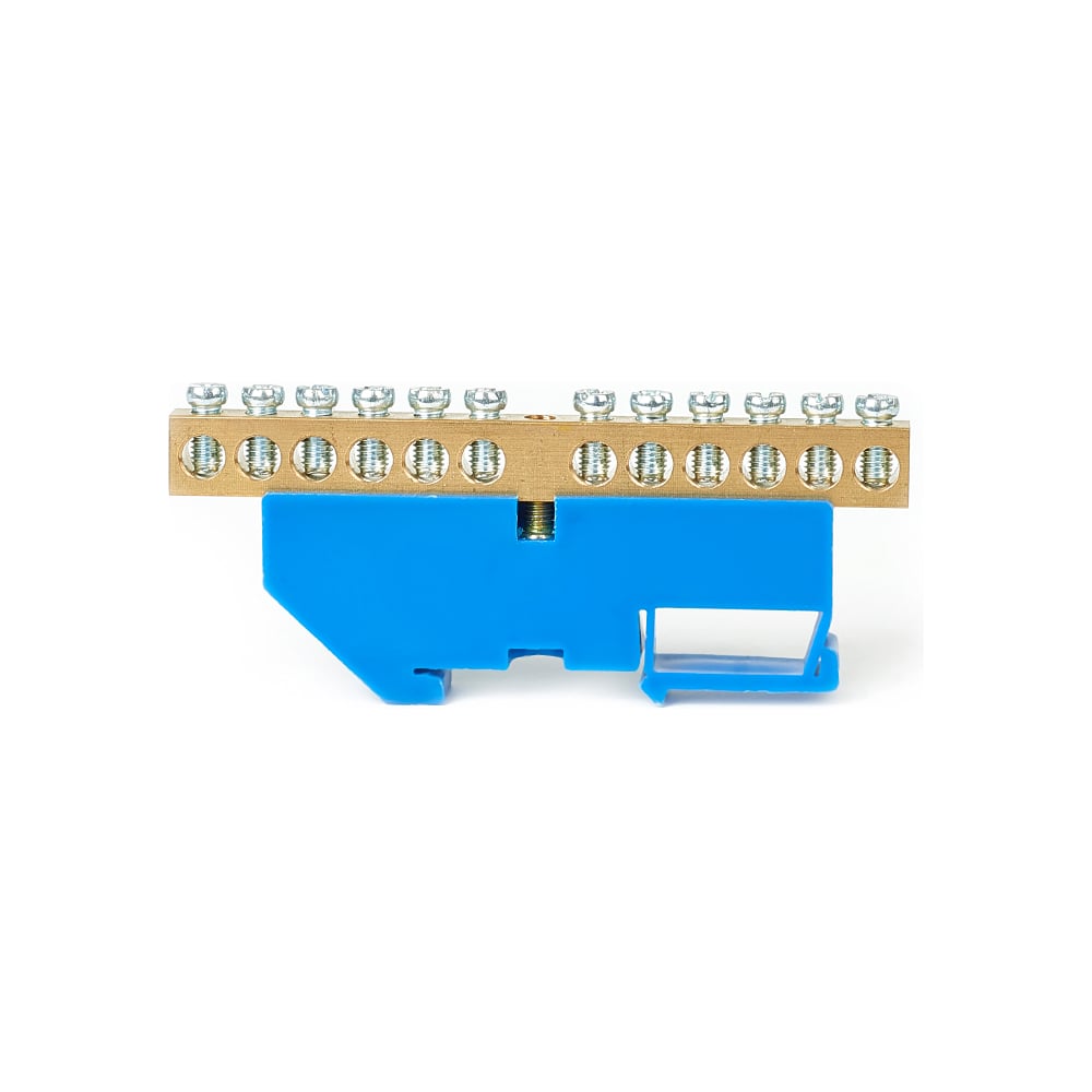 Изображение товара Шина нулевая HLT N на DIN-изоляторе ШНИ-8x12-12-Д синяя, 10 шт