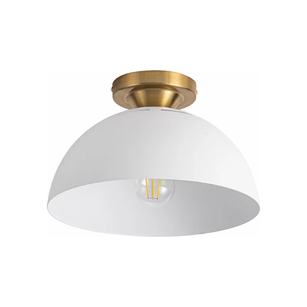 Изображение товара Светильник потолочный De Fran ИНГА, E27 60Вт, белый+бронза, d300mm