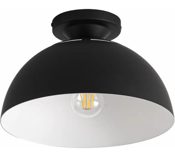 Изображение товара Светильник потолочный De Fran, E27 60Вт, ИНГА, черный, d300mm YP-3211B