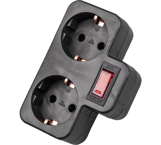 Изображение товара Разветвитель сетевой Uniel S-GES2-16PB BLACK UL-00011244