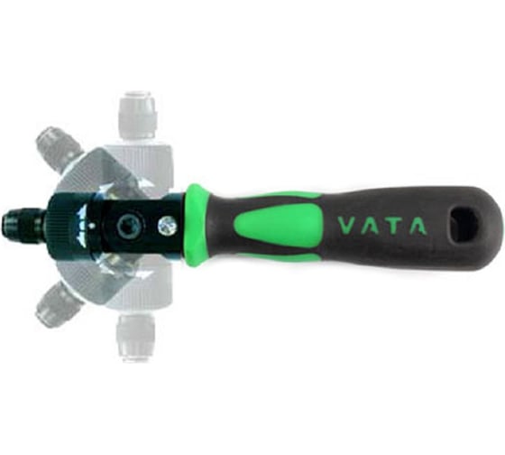 Изображение товара Отвертка трещоточная поворотная под биты VATA 72 зуба 9246005