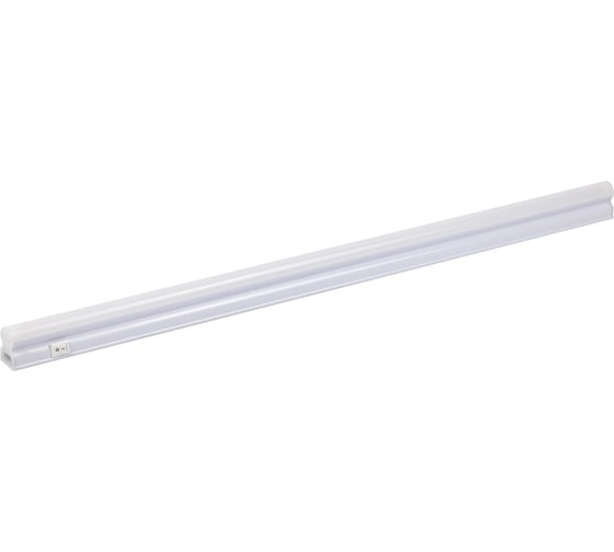 Изображение товара Светильник светодиодный De Fran FTT5B ЛАНТА Т5, 8Вт 80Лм/Вт 4000К 175-265В, IC драйвер, PC + выкл.+ шнур 1м+ крепеж, 574x23x35мм (арт.) SS0002