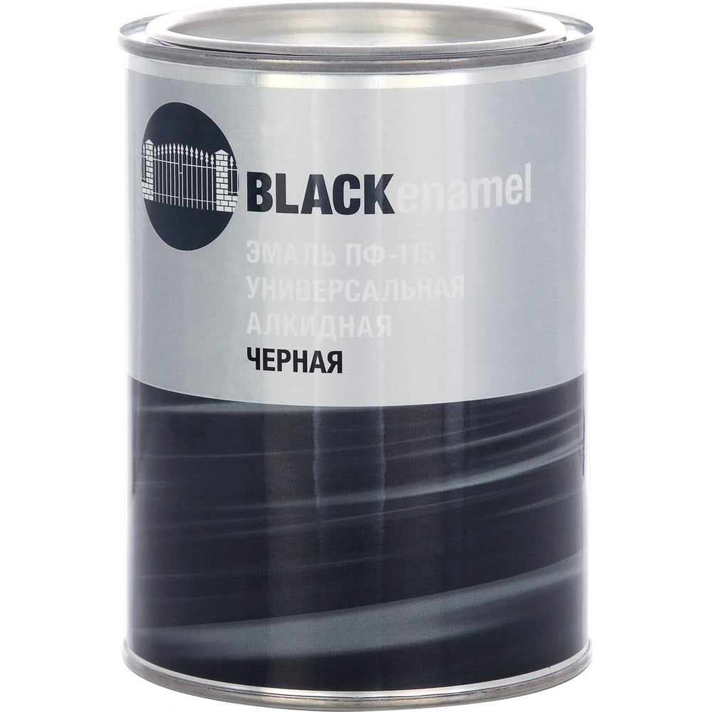 Изображение товара Эмаль ЗАО Декарт ПФ-115 черная 0,8 кг 30514