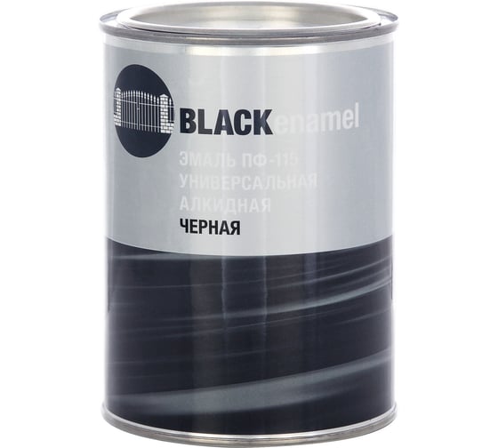 Изображение товара Эмаль ЗАО Декарт ПФ-115 черная 0,8 кг 30514