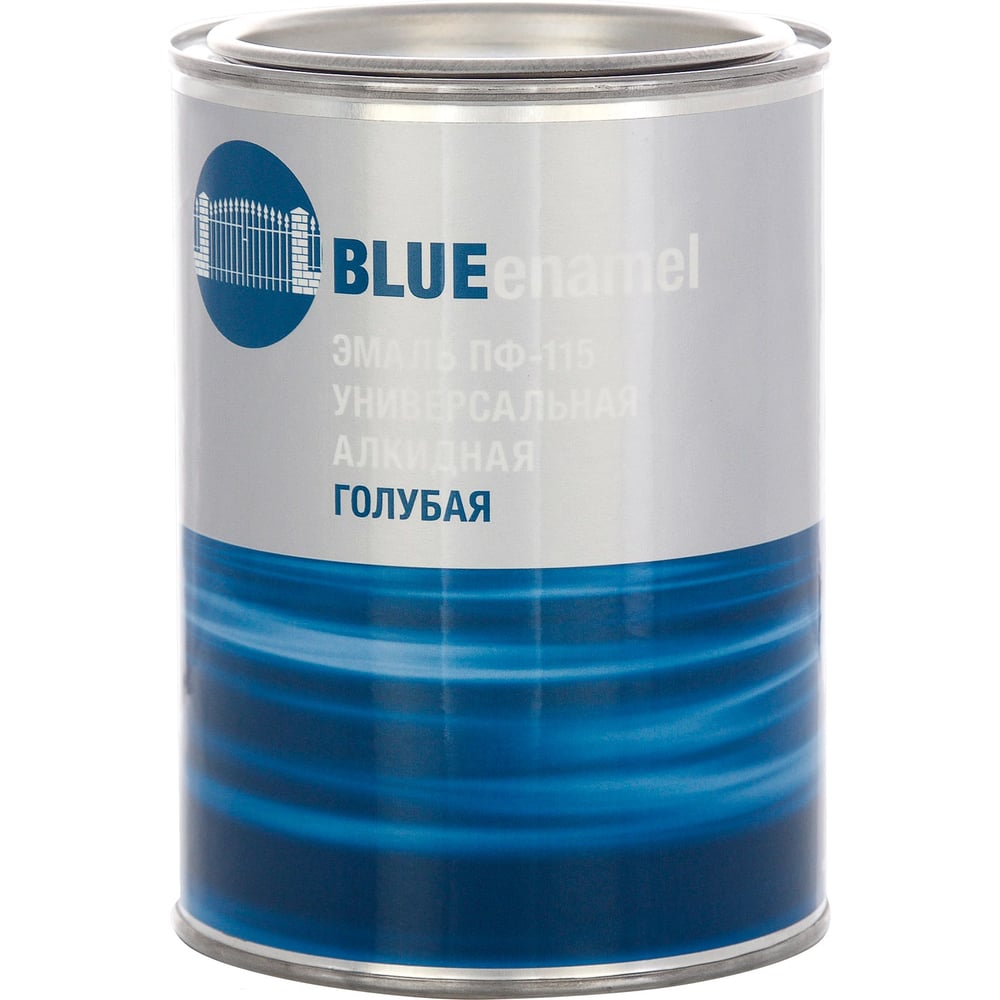 Изображение товара Эмаль ПФ-115 голубая 0,8 кг алкидная влагостойкая для стен и металла