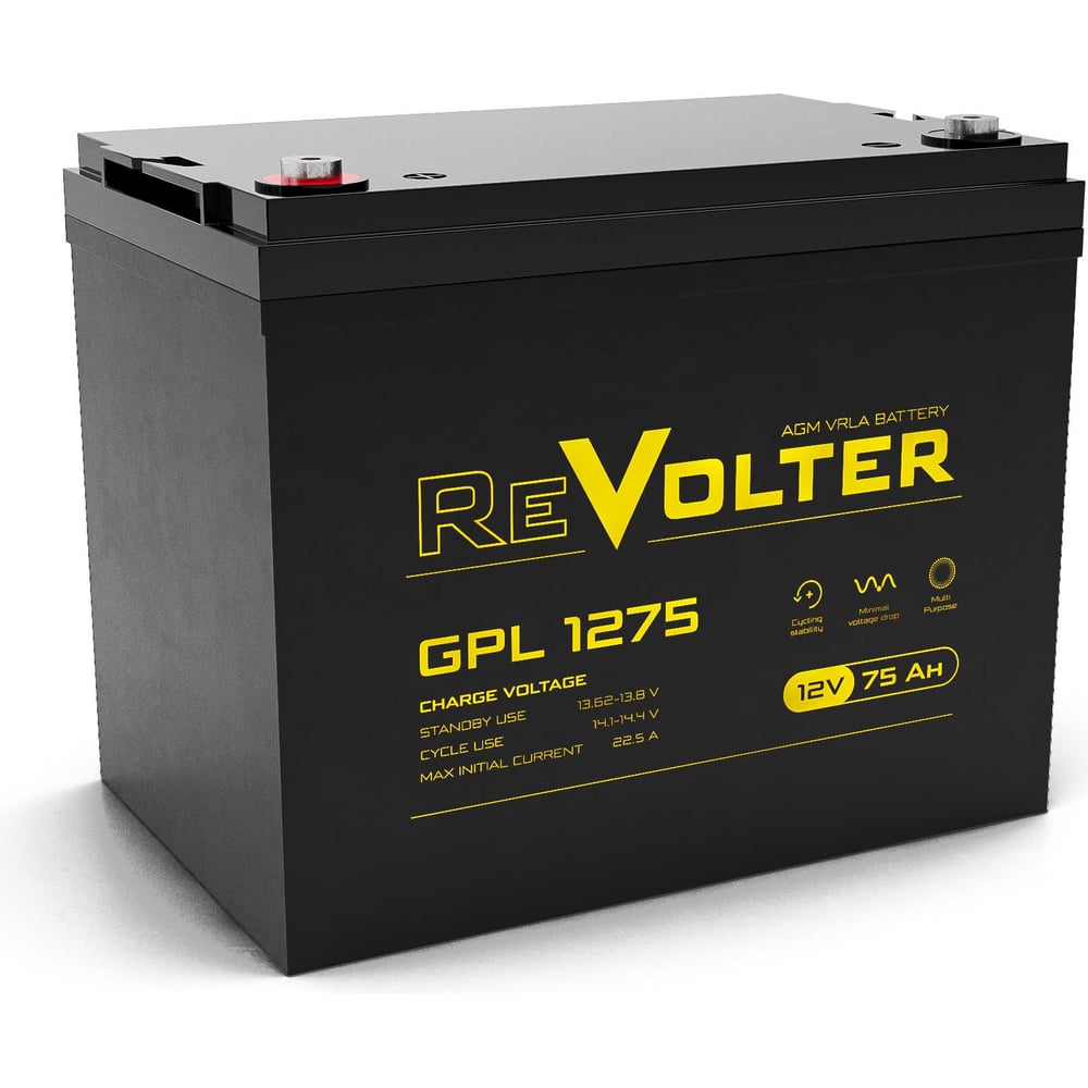 Изображение товара Аккумуляторная батарея Revolter GPL 1275