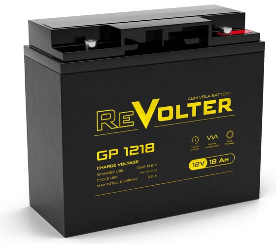 Изображение товара Аккумуляторная батарея Revolter GP 1218