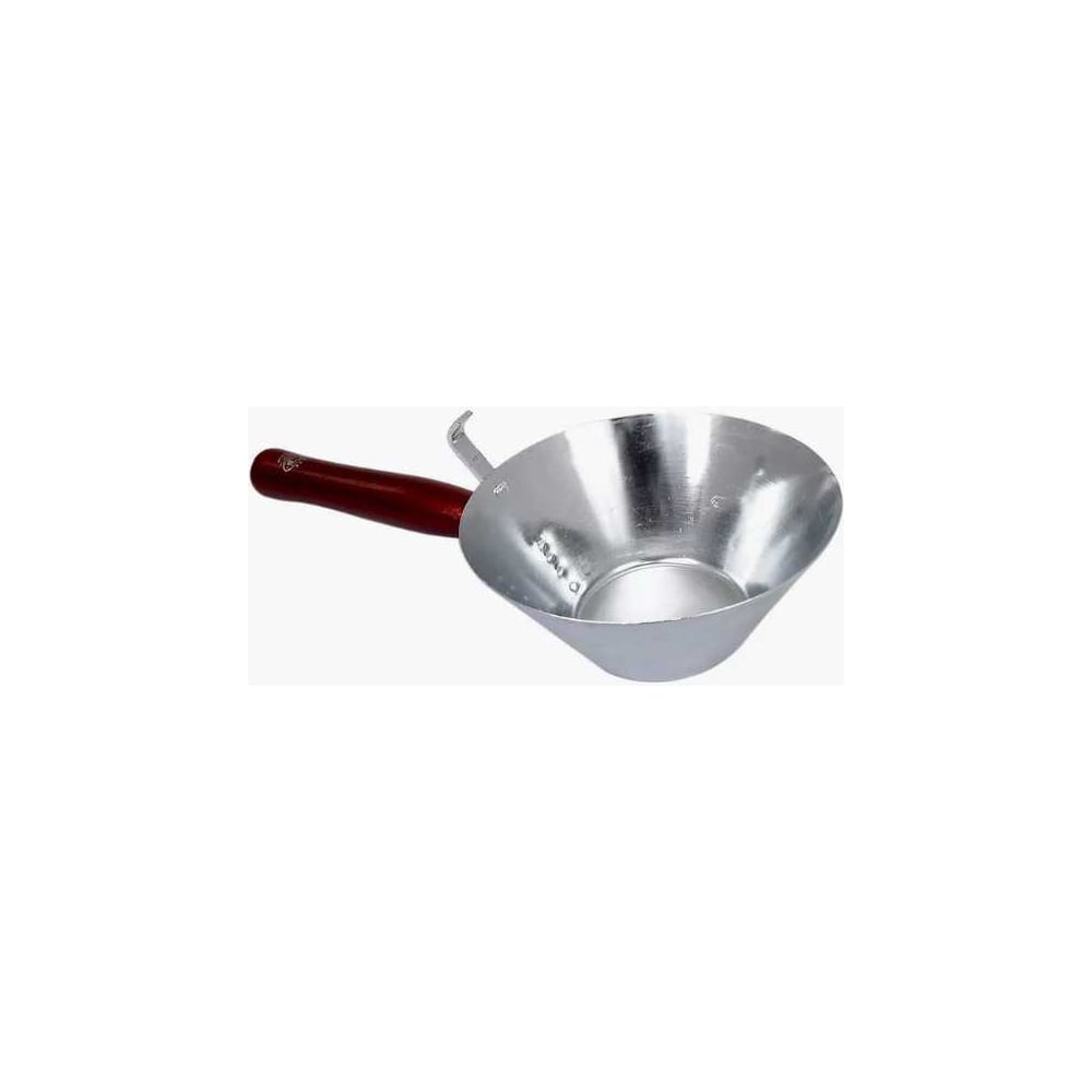 Изображение товара Ковш штукатурный металлический диаметром 180 мм с деревянной ручкой Olejnik