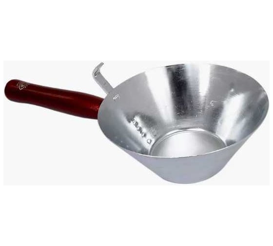 Изображение товара Ковш штукатурный Olejnik металлический, диаметр 180 мм, с деревянной ручкой BS8090180