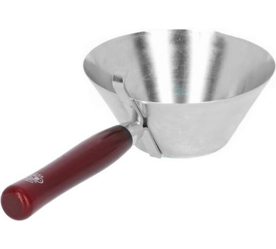 Изображение товара Ковш штукатурный Olejnik металлический, диаметр 180 мм, с деревянной ручкой BS8090180