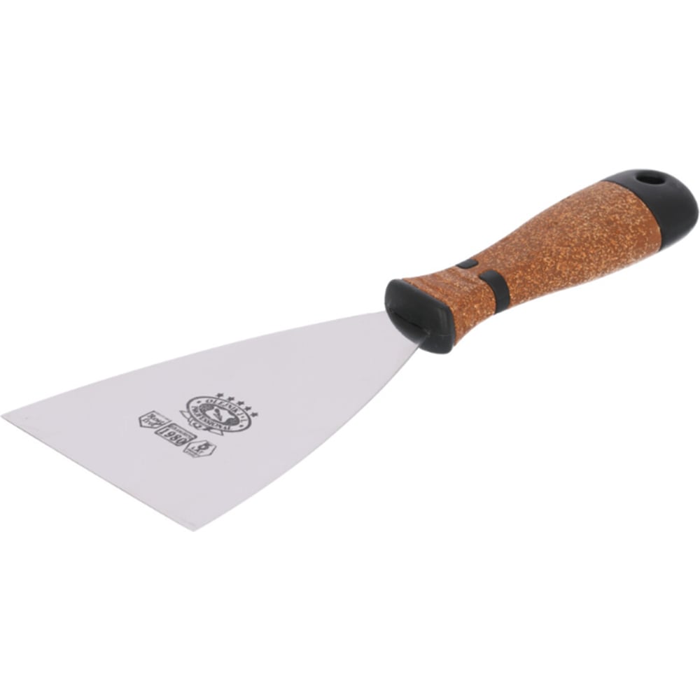 Изображение товара Шпатель нержавеющий малярный Olejnik 150 мм с ручкой из двухкомпонентного материала