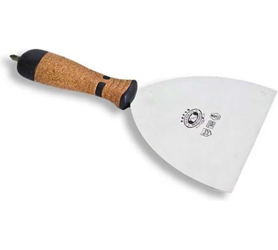 Изображение товара Шпатель нержавеющий малярный Olejnik 150 мм, ручка пробка 124015-K