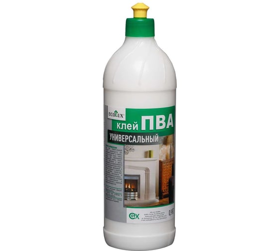 Изображение товара Клей ПВА Ecolux универсальный, 0,9 кг 4607133684747