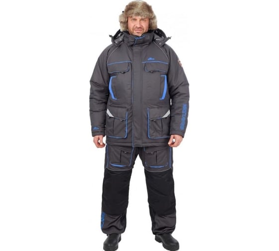 Изображение товара Костюм для рыбалки GRAYLING Камчатка МАГМА зимний, т.графит-синий_р-р 44-46 рост 170-176 4660335518883