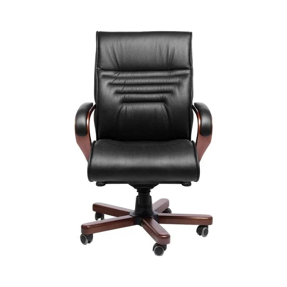 Изображение товара Кресло руководителя MULTI-OFFICE BASEL A из натуральной кожи высокий спинка классика