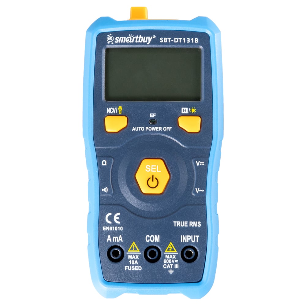 Изображение товара Мультиметр Smartbuy DT131B автоматический многофункциональный с подсветкой и функцией True RMS