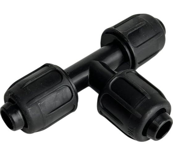 Изображение товара Тройник Poliext 16x16x16 с гайкой 04590015