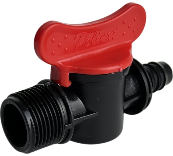 Изображение товара Кран переходной Poliext со штуцером и с наружной резьбой 16xН3/4 PN6 07180175