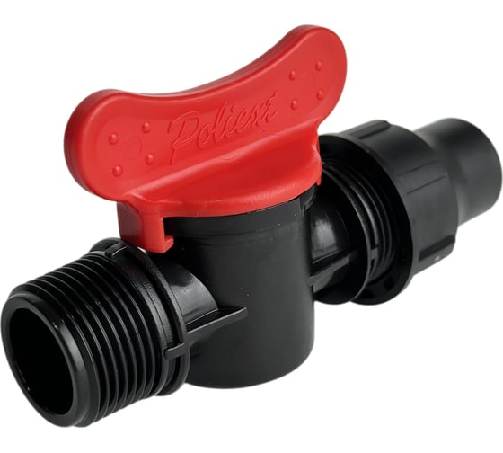 Изображение товара Кран переходной Poliext компрессионный с наружной резьбой 16xН3/4 PN6 07060015