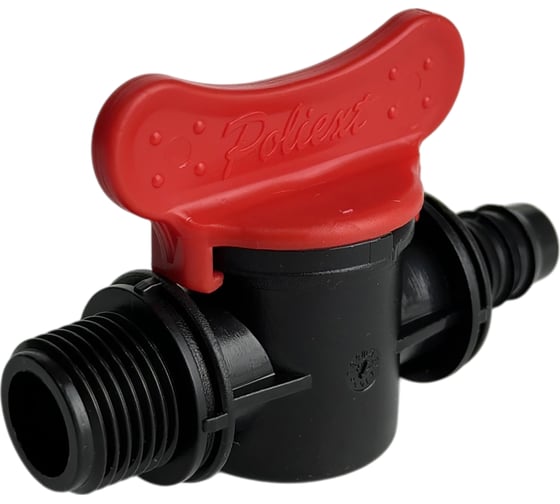 Изображение товара Кран переходной Poliext со штуцером и с наружной резьбой 16xН1/2 PN6 07180165